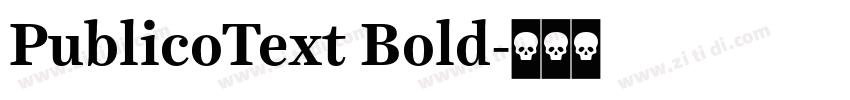PublicoText Bold字体转换